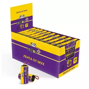 IFR103P Липкая лента от мух 100шт в шоубоксе Nadzor