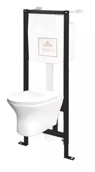 инсталляция ПЭК LEO CULTO безоб. c сид. дюропласт м/л б/с и белой кнопкой