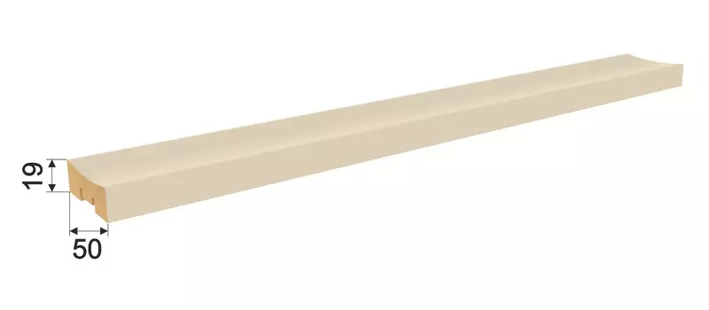 Интерьерная планка Мдф Stella Планкен Pekecc De Luxe Palomino 19*50*270