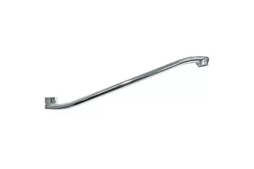 Излив для смесителя плоский S-образый 350 мм, хром