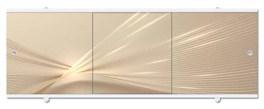 Экран «Premium Collection» Прохлада/Иллюзия 1480х560х34 /3 дверки (рама - окрашенная алюминиевая, дв