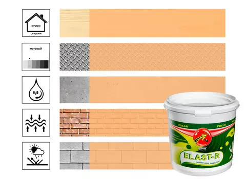 Эластичное покрытие elast -r песочный 1кг