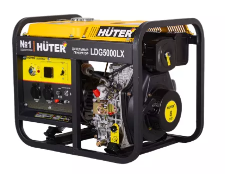 Электрогенератор дизельный LDG 5000LX Huter