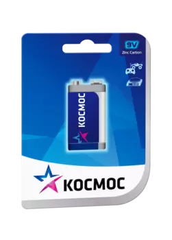 Элемент питания Космос 6F22 (1BL) 1шт