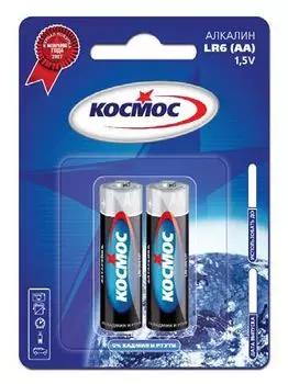 Элемент питания Космос LR6 2*BL 1шт