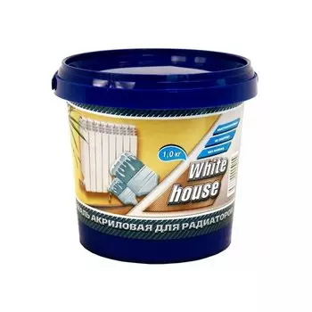 Эмаль акриловая White House для радиаторов белая 1 кг