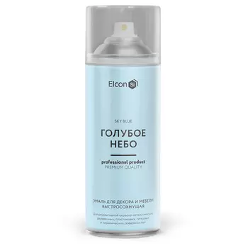 Эмаль для декора и мебели быстросохнущая Elcon голубое небо аэрозоль 520 мл