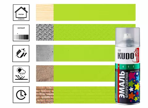 Эмаль флуоресцентная зеленая 520 мл.