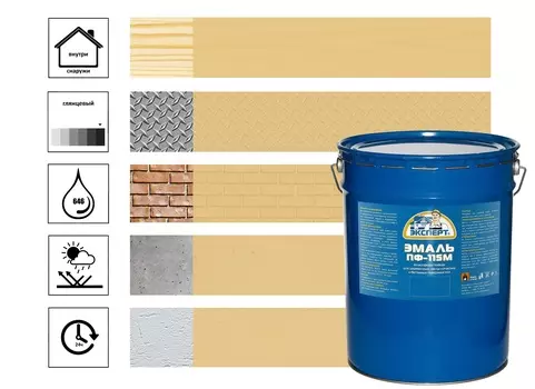 Эмаль ЭКСПЕРТ ПФ-115М глянц бежевая 20кг