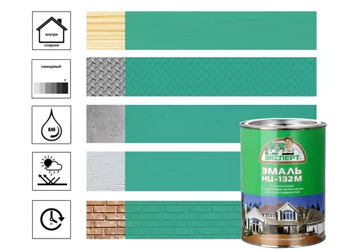 Эмаль Эскперт НЦ-132М 0,7 кг, ярко-зеленая