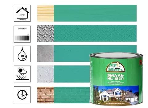 Эмаль Эскперт НЦ-132М 1,7 кг, ярко-зеленая