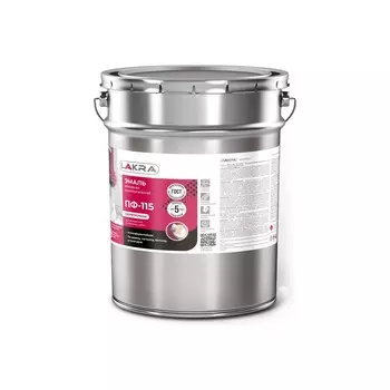 Эмаль Лакра ПФ-115 шоколадно-коричневая 20 кг