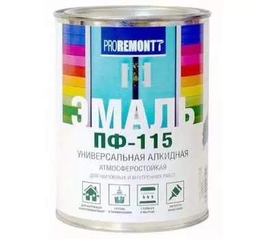 Эмаль ПФ-115 PROREMONTT Бел. мат. 0,5кг Л-С