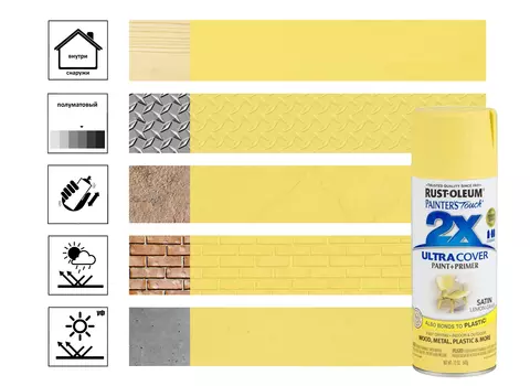 Эмаль унив. акрило-алкидная лимонник, полуматовый 0,34кг