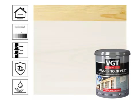 Эмаль ВД-АК-1179 по дереву и OSB "Профи" ванильная 1.0 кг