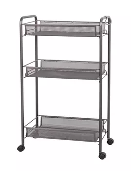 Этажерка "Ладья 2 К" на колесиках Графит