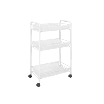 Этажерка "Ладья 2 К" на колесиках Белый