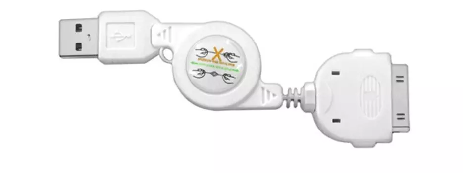 Кабель-рулетка USB iPhone./iPad (80 см) Rexant