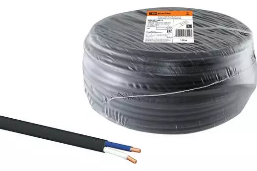 Кабель ВВГ-П нг(А)-LS 2х1,5 ок(N)-0,66 ГОСТ (100м) TDM