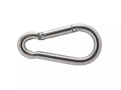 Карабин усиленный 5х50 нержавеющая сталь, 1 шт