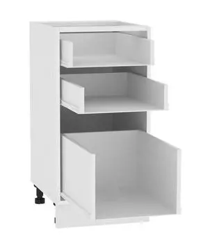 Каркас нижнего шкафа с тремя ящиками Н 403, белый