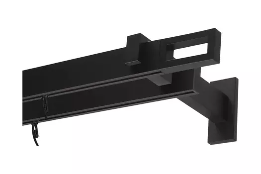 Карниз ARTTEX двухрядный Хай-тек Фрейм 240см,черный