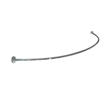 Карниз для ванной комнаты "Дуга хром" цельнометаллический(90*90)