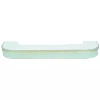 Карниз Эд потолочн. пластик Поворот "ГРЕЦИЯ" 3-х рядн.БЕЛЫЙ 3.2