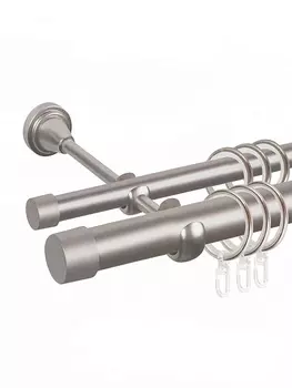 Карниз металлический упакованный АС МАРТ Prime D16Г/16Г 2,4м сатин