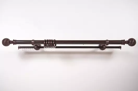 Карниз настенный Эра 28 2-х рядный 200 см Венге Танзанийский