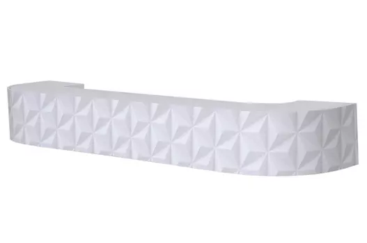 Карниз потолочный Магеллан 3-х рядный Геометрия 3D 85 мм Стандарт 160 см белый