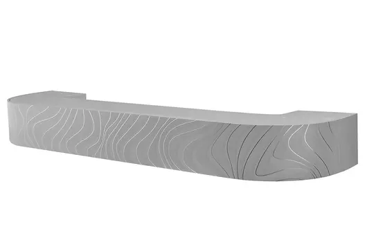 Карниз потолочный Магеллан Стандарт ГАЛАКТИКА СИЯНИЕ двухрядный 160 см, стальной