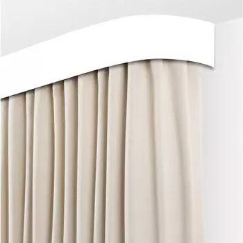 Карниз потолочный Поворот Хит-Винтаж 2 ряда Белый 1.8