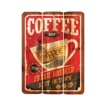 Картина на досках PosterMarket Кофе 30*40 см