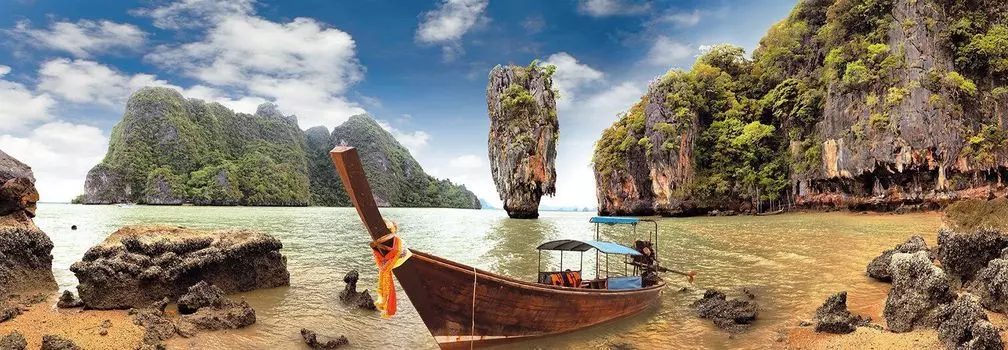 Картина на стекле Postermarket Остров Джеймса Бонда в Тайланде 33х95 см