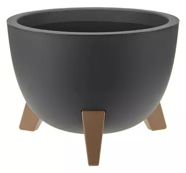 Кашпо ФЛОРИАН D 350 мм 12 л,графитовый