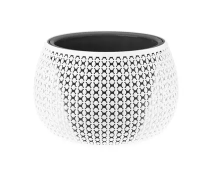 Кашпо ПИРУЛА D290мм 4л с вставкой белый