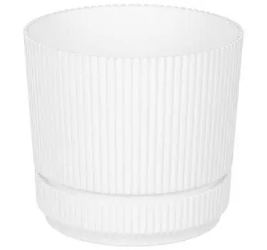 Кашпо СТРИП с подставкой D140мм 1,3л, белый