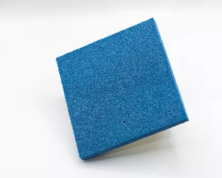 Кельма-губка пластиковая, с подошвой из губки, 140x140мм
