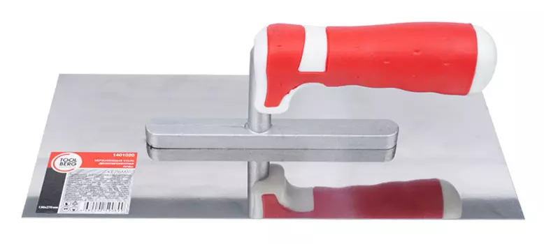 Кельма из нерж.стали, двухк.ручка 130х270мм 60 Китай