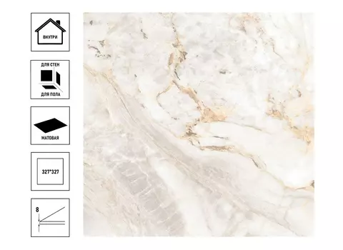 Керамическая плитка Axima Эверест 327х327мм, напольная, светло-серая