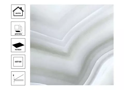 Керамическая плитка Primavera Селена 45*45см, серая матовая