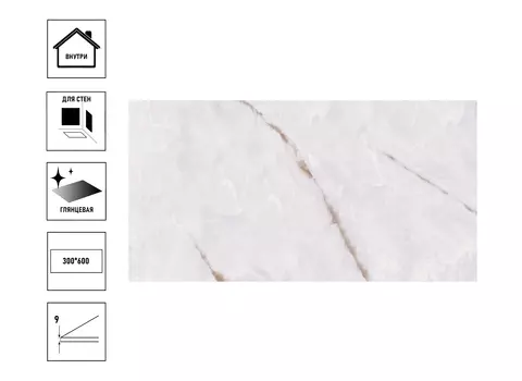 Керамическая плитка Primavera Титания 30х60 серая ректифицированная