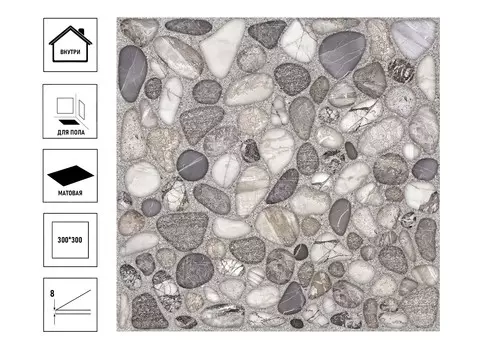 Керамический гранит Belani Edinburg 30х30см, серый