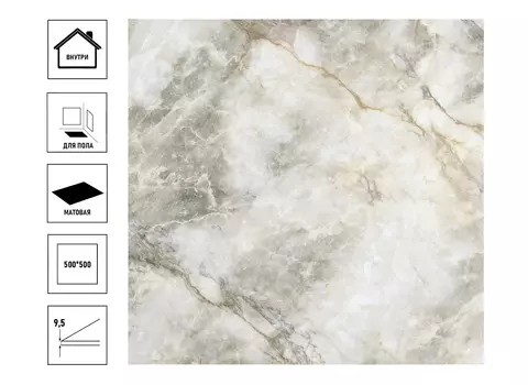 Керамический гранит БерезаКерамика Нетания 50х50см, напольная микс