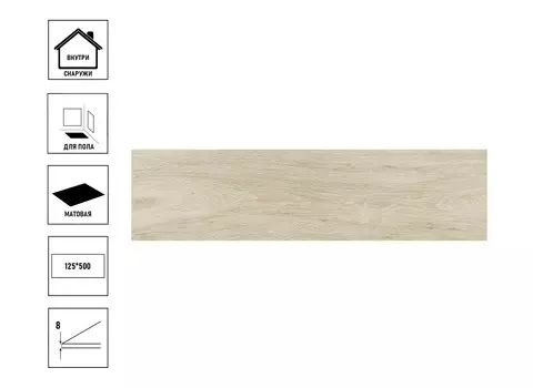 Керамический гранит Gracia Ceramica Nordland beige PG 01 125х500мм бежевый, сорт1
