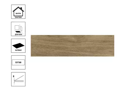 Керамический гранит Gracia Ceramica Nordland PG 03 beige 125х500мм, сорт1