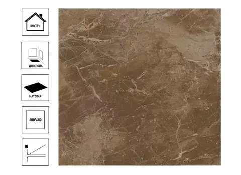 Керамический гранит Grasaro Moon 60х60х1см, сорт2, G-1503/CR/S2
