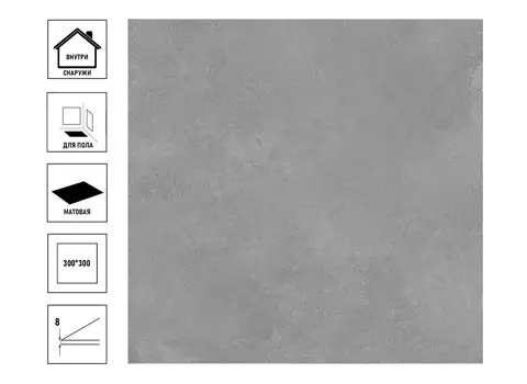 Керамический гранит Kerama Marazzi Урбан 30x30x0,8 серый, сорт3