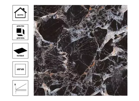 Керамический гранит Primavera Борзонти 60х60см, матовый